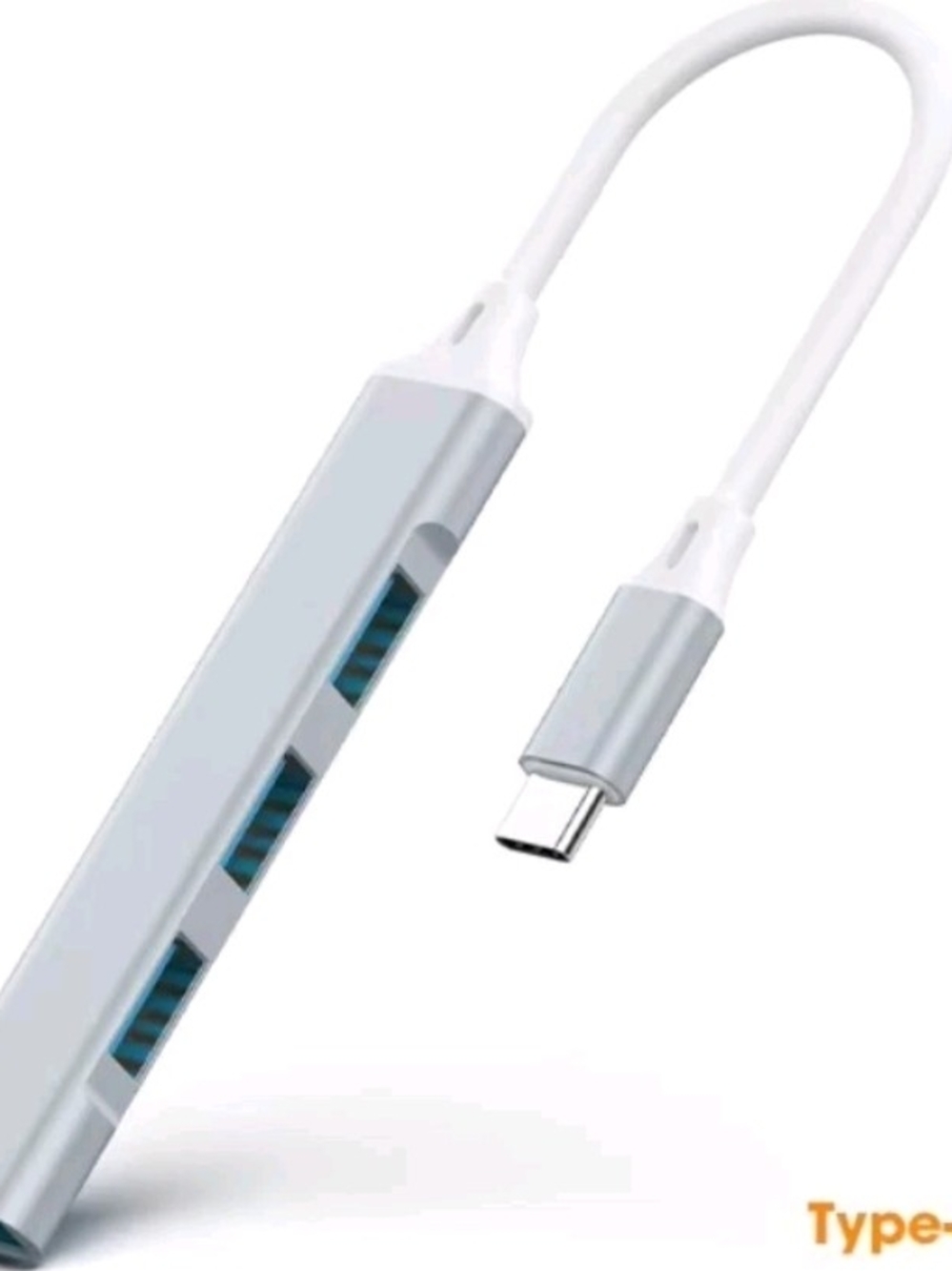 Lot of 4 USB-C to 4-Port USB Hubs | Multi-Port Splitter Bulk Pack (New)